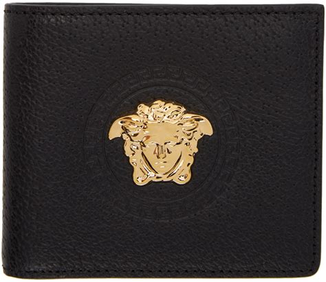 Versace: Black Palazzo Bifold Wallet 